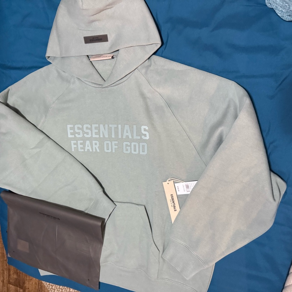 Fear of God Green Sweatshirt Hoodie - Picture 4 of 11